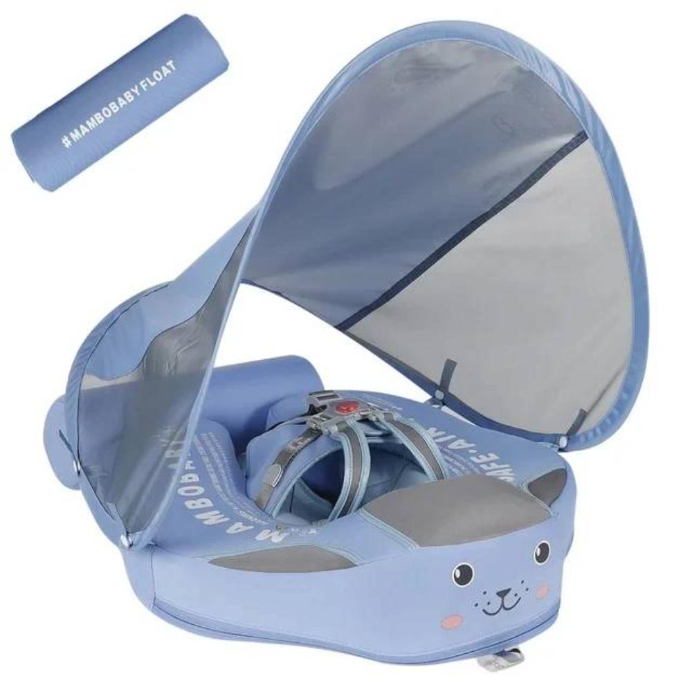 Baby PVC Swim Float with Canopy for Summer Pool Water Play