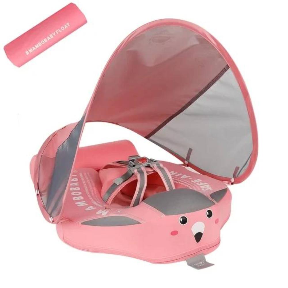 Baby PVC Swim Float with Canopy for Summer Pool Water Play