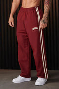 Men's Baggy Track Pants with Side Stripes