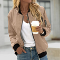 Women's Lightweight Zip Bomber Jacket