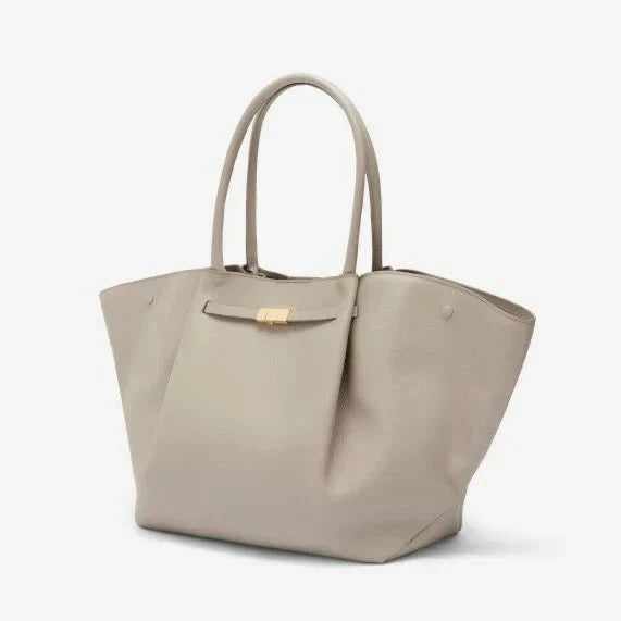 Grand sac cabas en cuir porté épaule pour femme