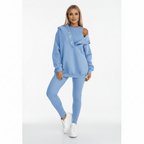 Women's Layered Sweatshirt and Leggings Lounge Set