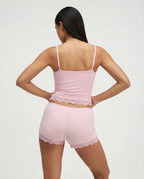 Women’s Lace Trim Cami Top & Shorts Pyjama Set