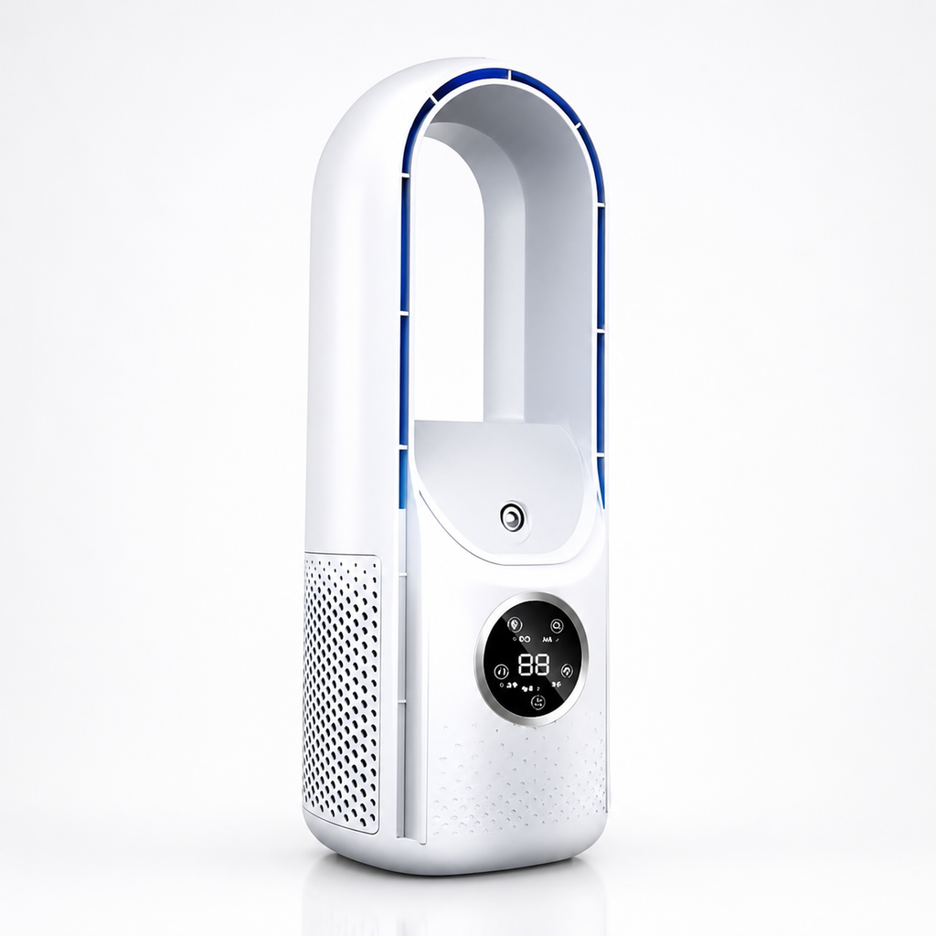 Bladeless Tower Fan with ABS Housing for Summer Home & Office Cooling