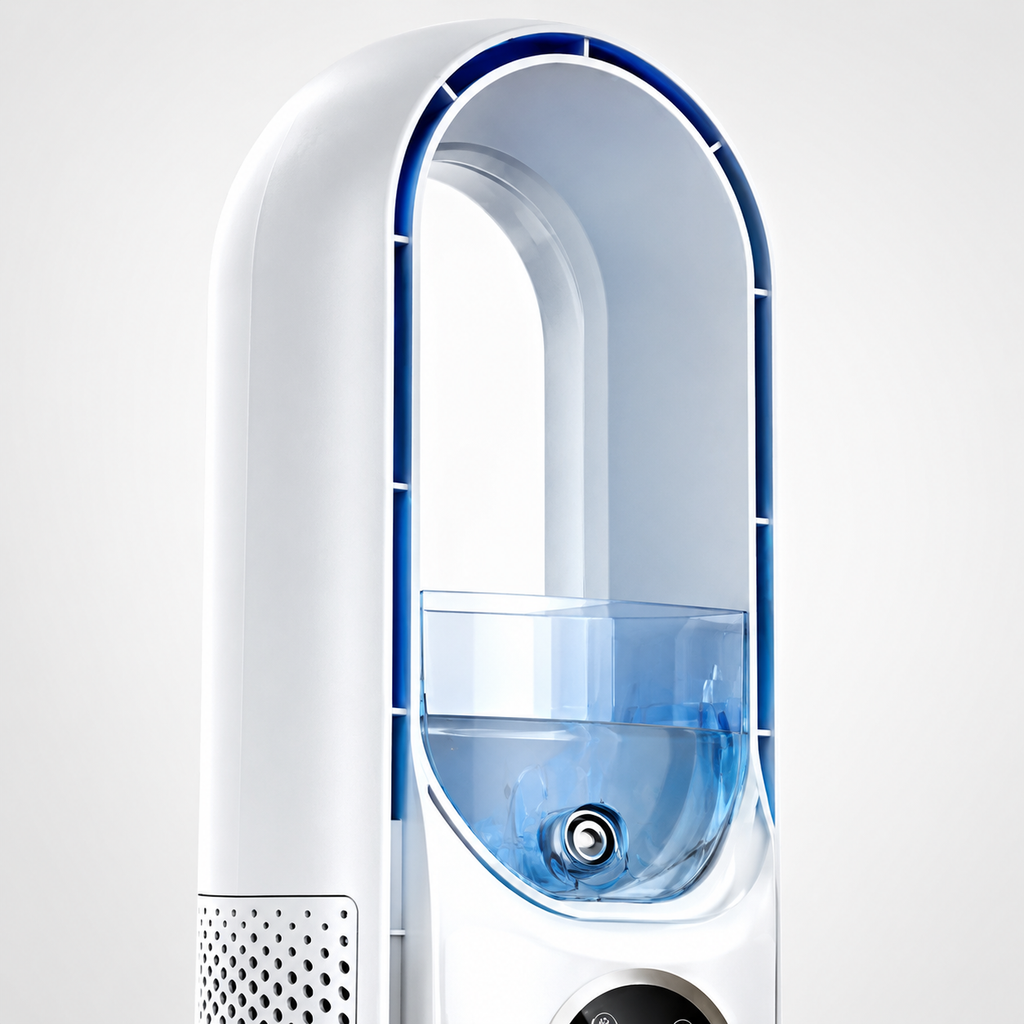 Bladeless Tower Fan with ABS Housing for Summer Home & Office Cooling