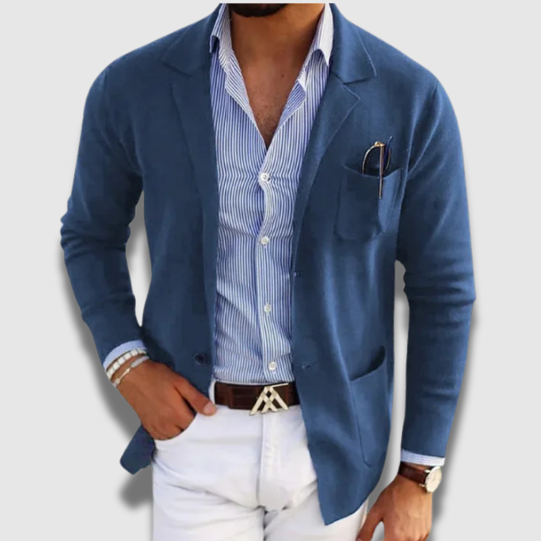 Veste blazer ajustée chic et décontractée pour homme