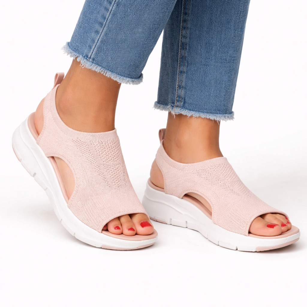 Women's Mesh Knit Comfort Sandals for Summer