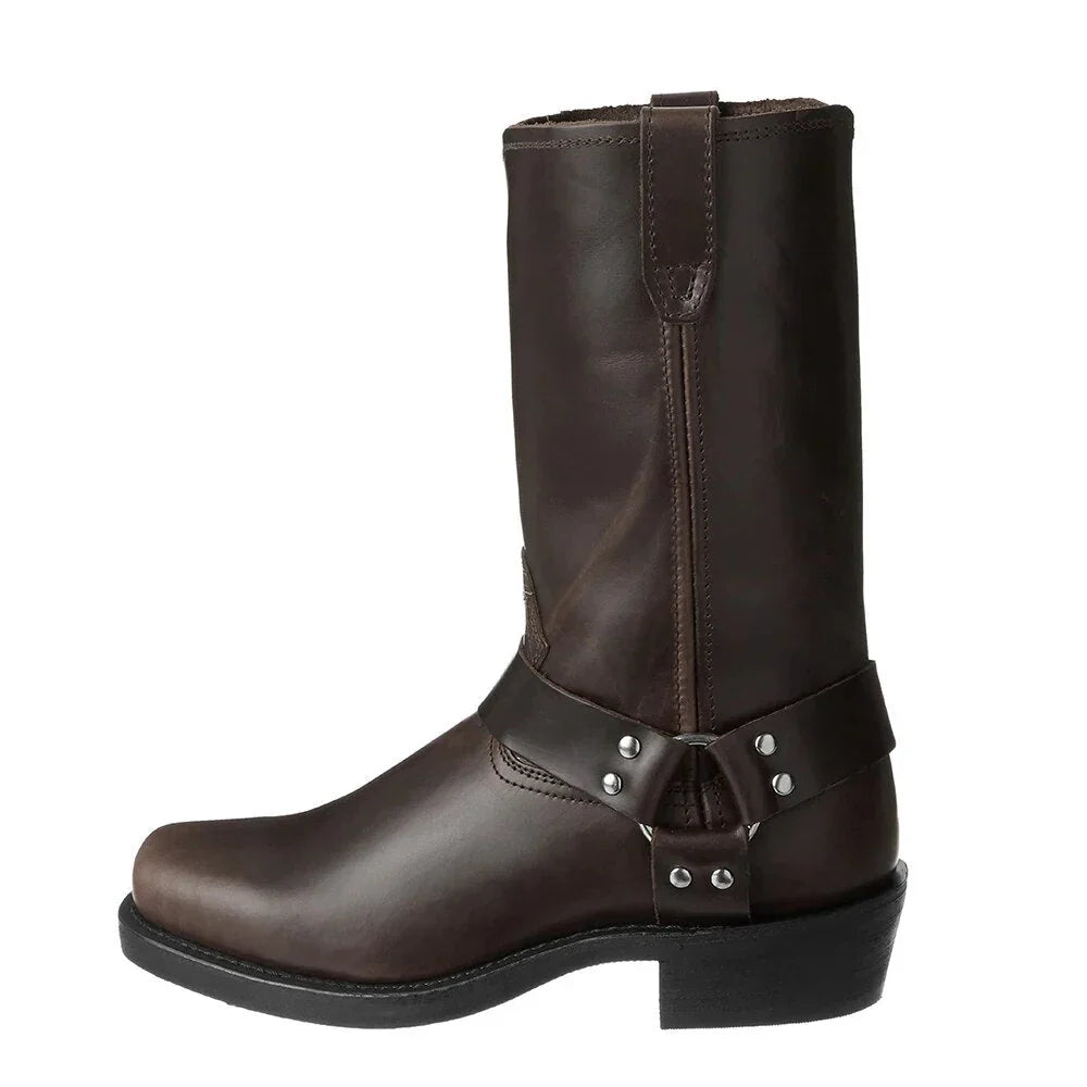 Bottes de cowboy à harnais pour homme