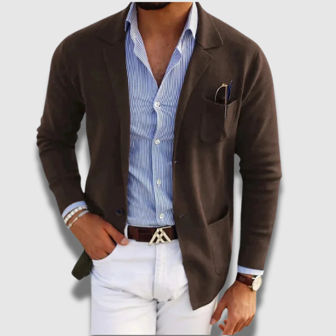Veste blazer ajustée chic et décontractée pour homme