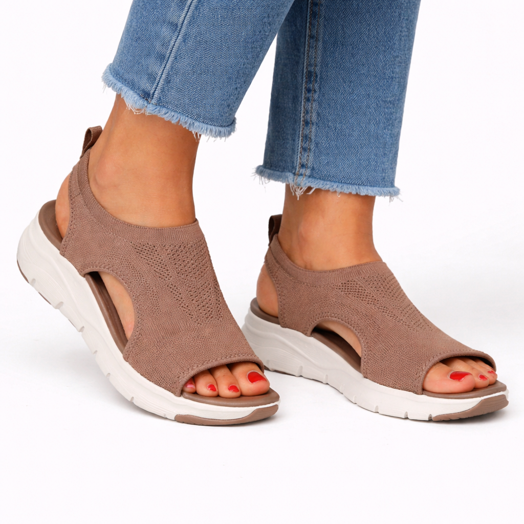Women's Mesh Knit Comfort Sandals for Summer