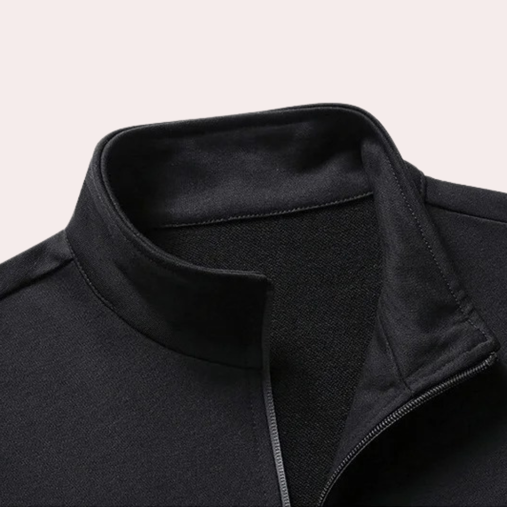 Ensemble de survêtement pour homme avec veste zippée et pantalon de jogging à jambes droites