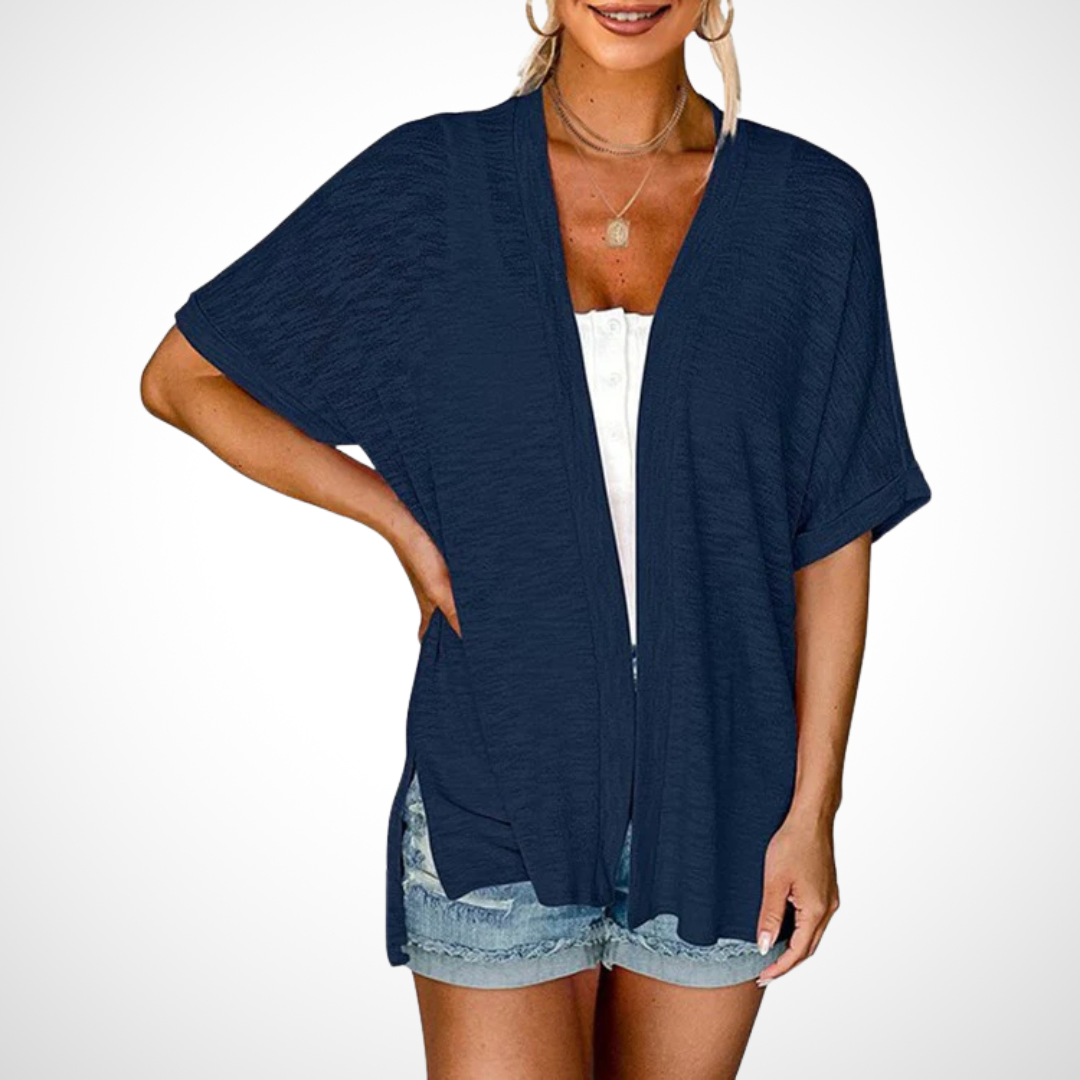 Cardigan léger ouvert sur le devant pour femme