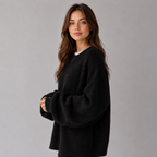 Women's Drop Shoulder Knit Jumper with Split Hem
