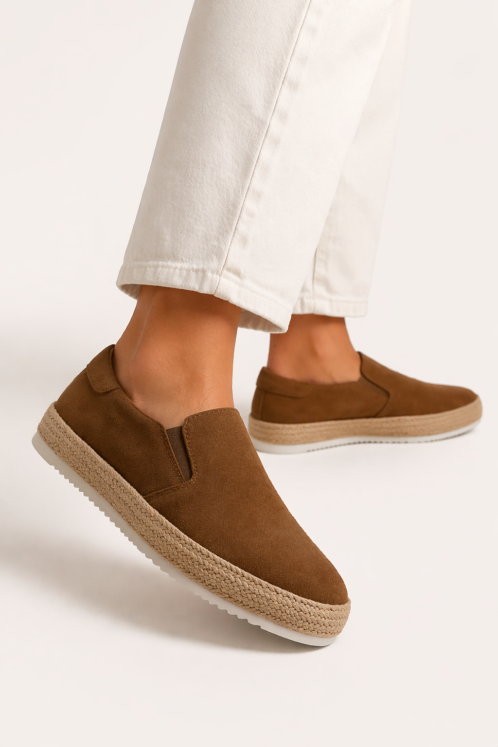 Men's Suede Loafers with Leather Upper for Autumn Casual Wear