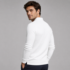 Men's Ribbed Polo Sweater | Long Sleeve Knit Top
