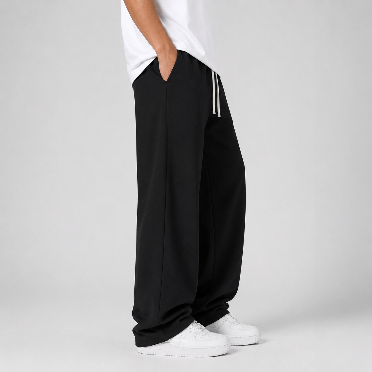 Men's Wide Leg Drawstring Joggers