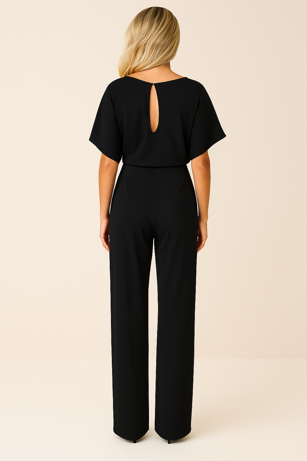 Women's Belted Wide Leg Jumpsuit