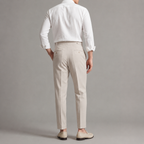 Men's Tailored Fit Trousers with Front Pleat