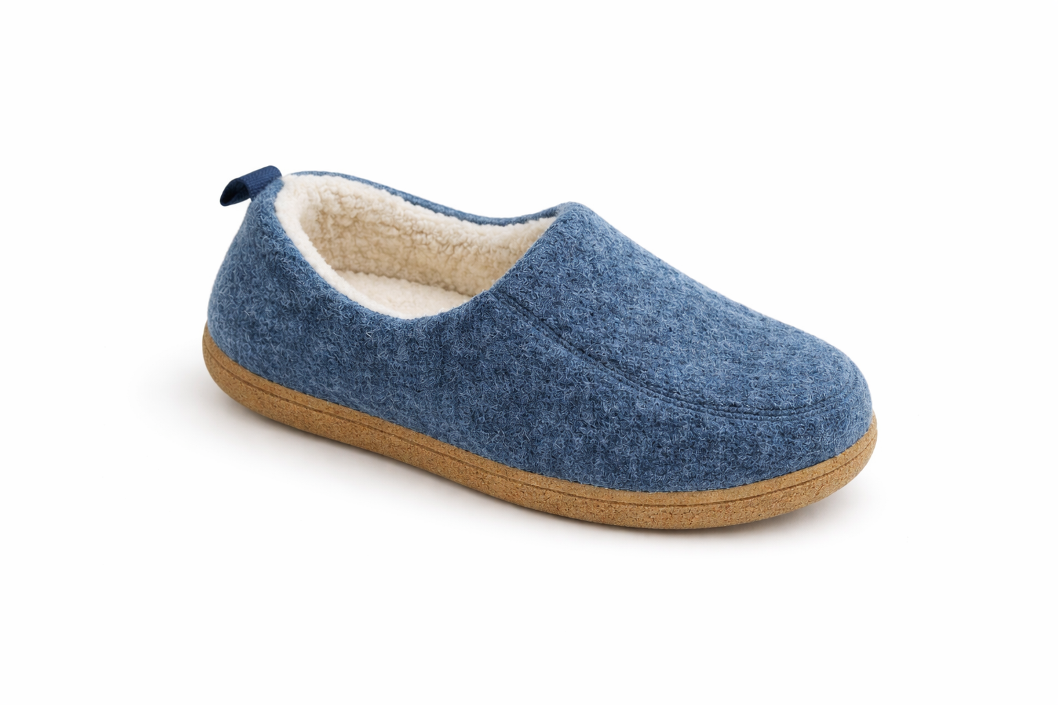 Chaussons unisexes doublés en polaire avec semelle antidérapante