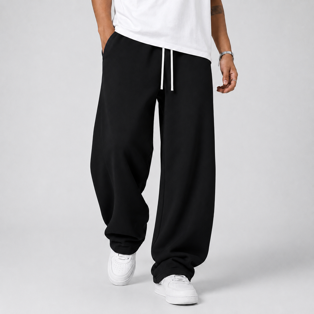 Men's Wide Leg Drawstring Joggers