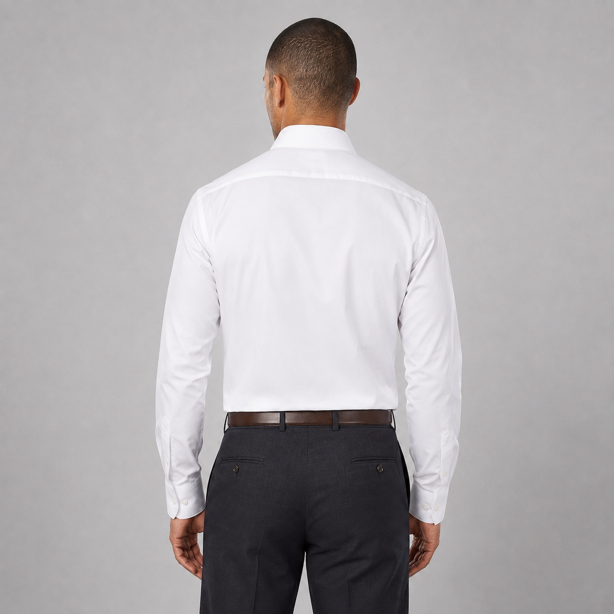 Men's Long Sleeve Formal Shirt | Regular Fit Business Shirt