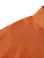 Women's Linen Cowl Neck Relaxed Fit Top