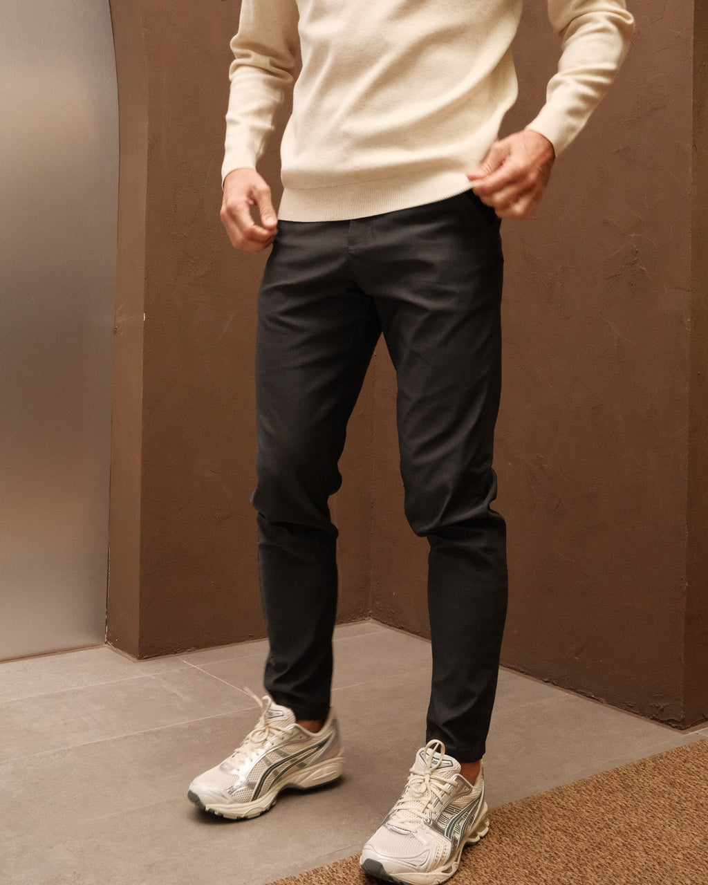 Pantalon chino fuselé pour homme