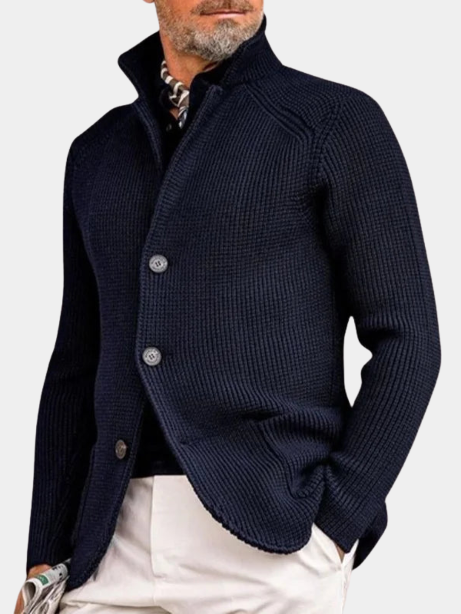Men's Knitted Button-Up Cardigan Jacket