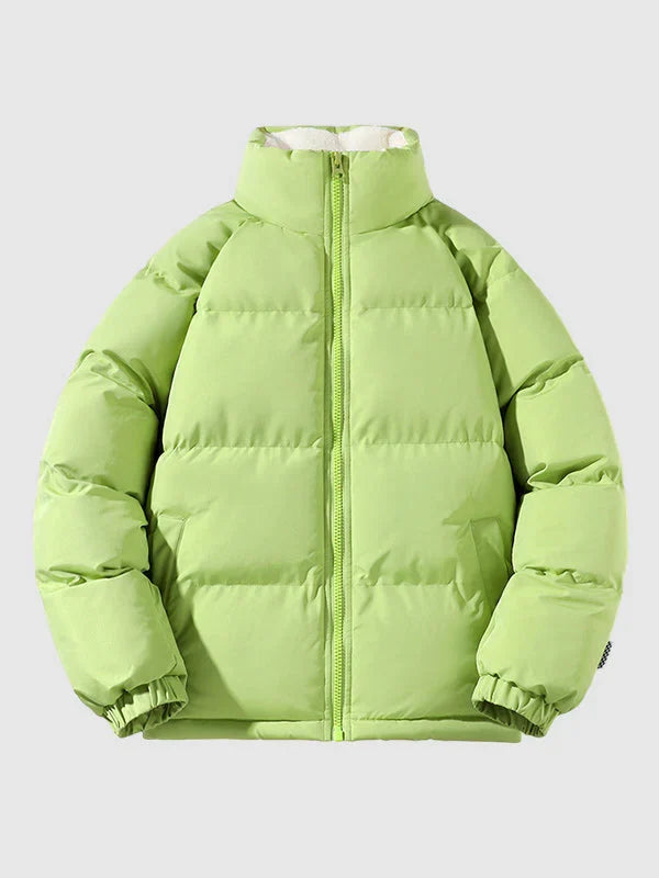 Doudoune doublée en polaire pour homme | manteau d'hiver léger