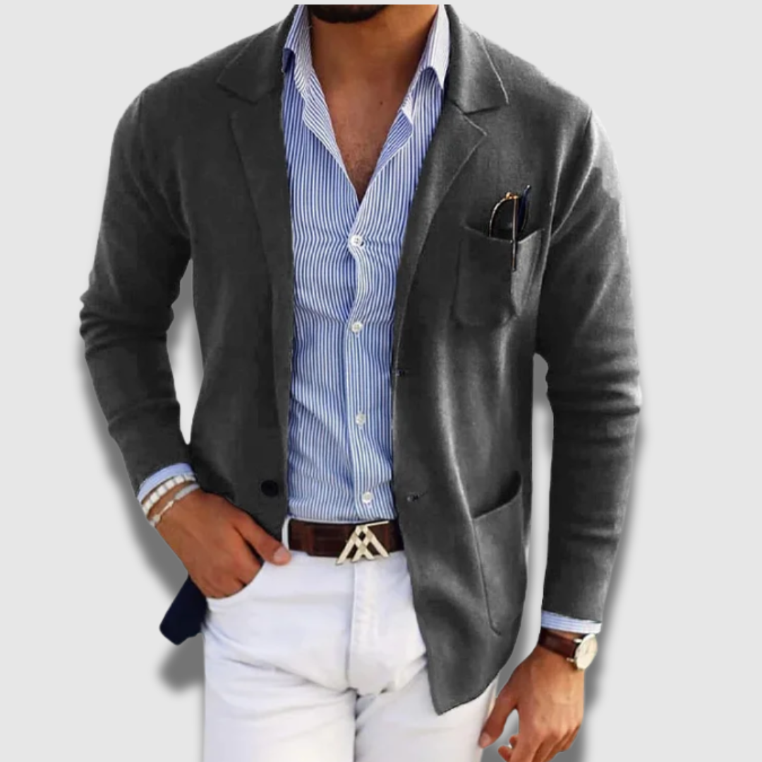 Veste blazer ajustée chic et décontractée pour homme
