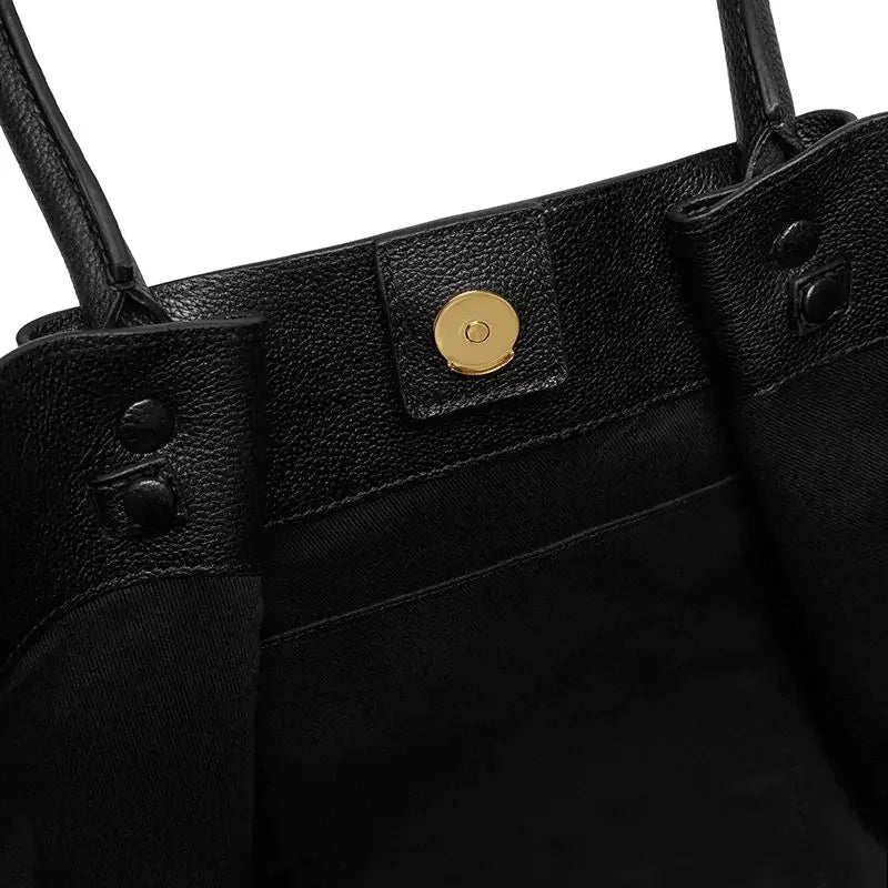 Women's Large Leather Tote Shoulder Bag