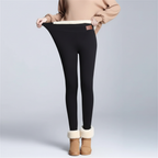 Damskie legginsy termiczne z podszyciem z polaru