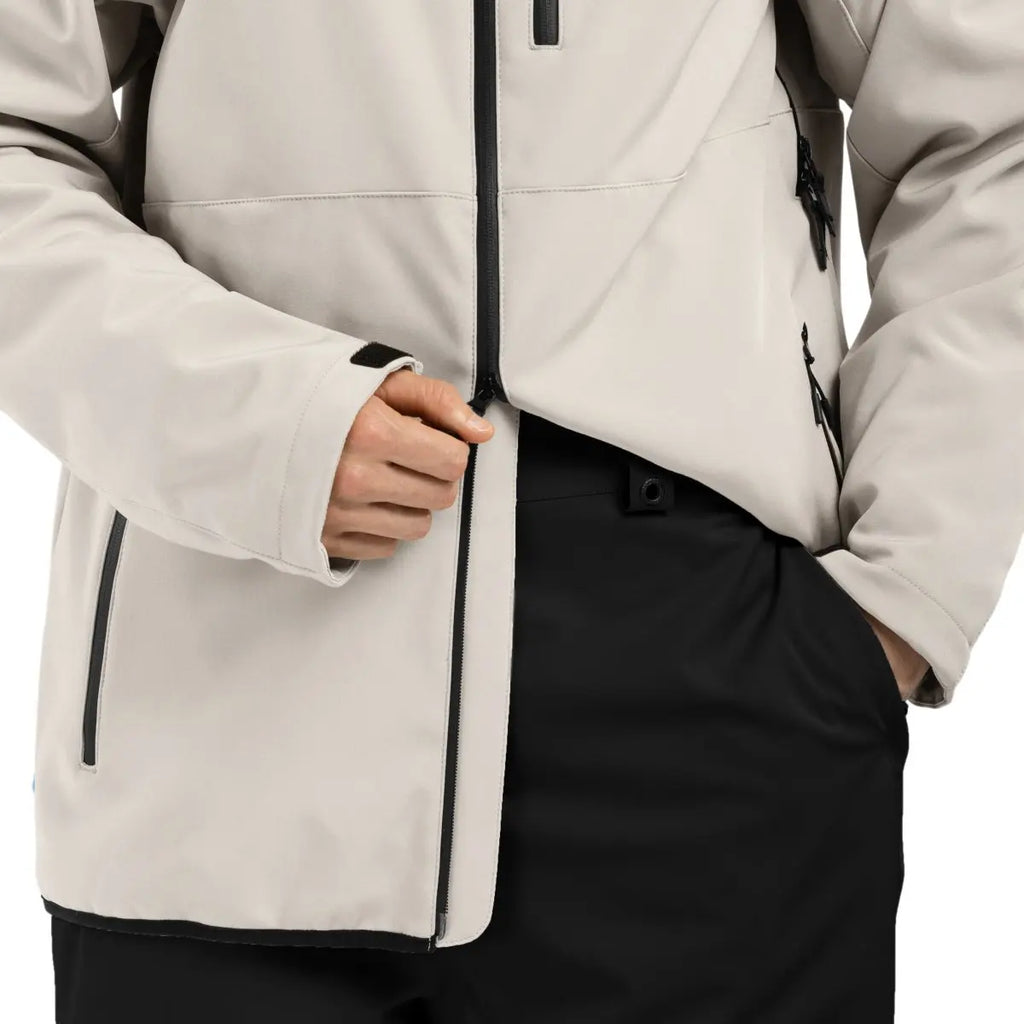 Men's Hooded Winter Jacket | Zip-Up Ski Coat