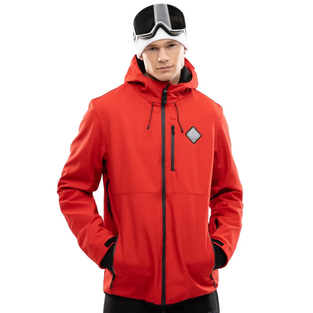 Men's Hooded Winter Jacket | Zip-Up Ski Coat