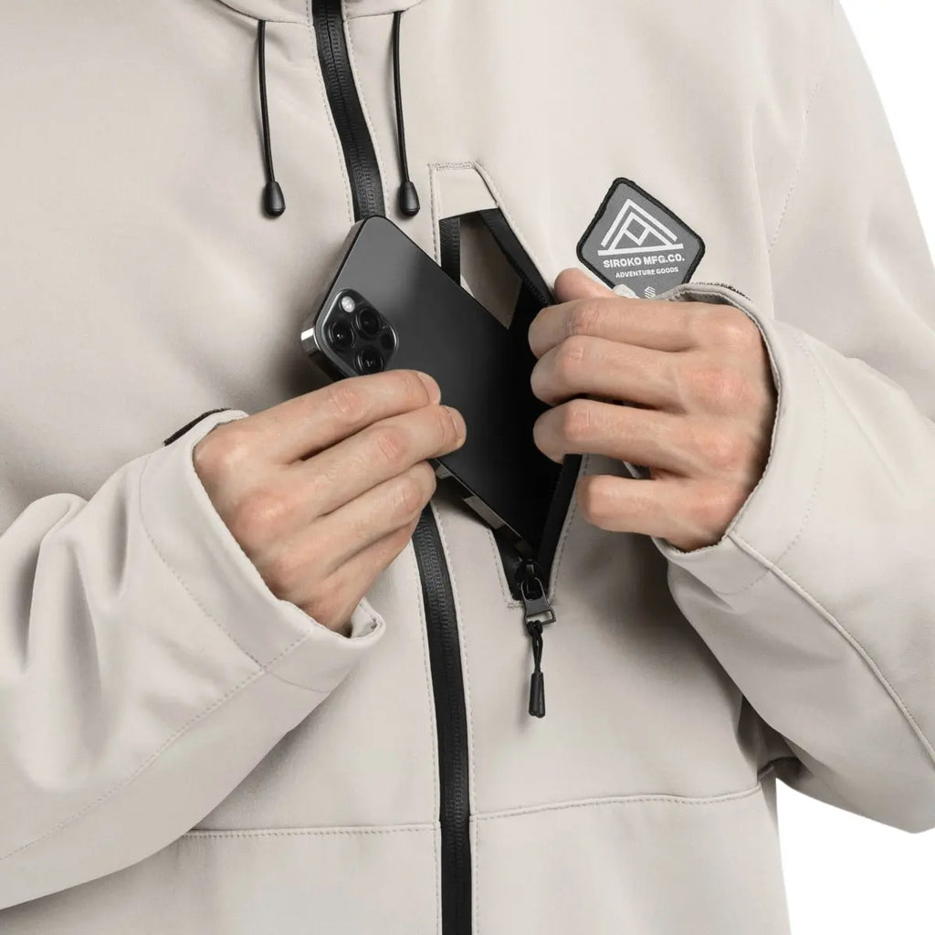 Men's Hooded Winter Jacket | Zip-Up Ski Coat