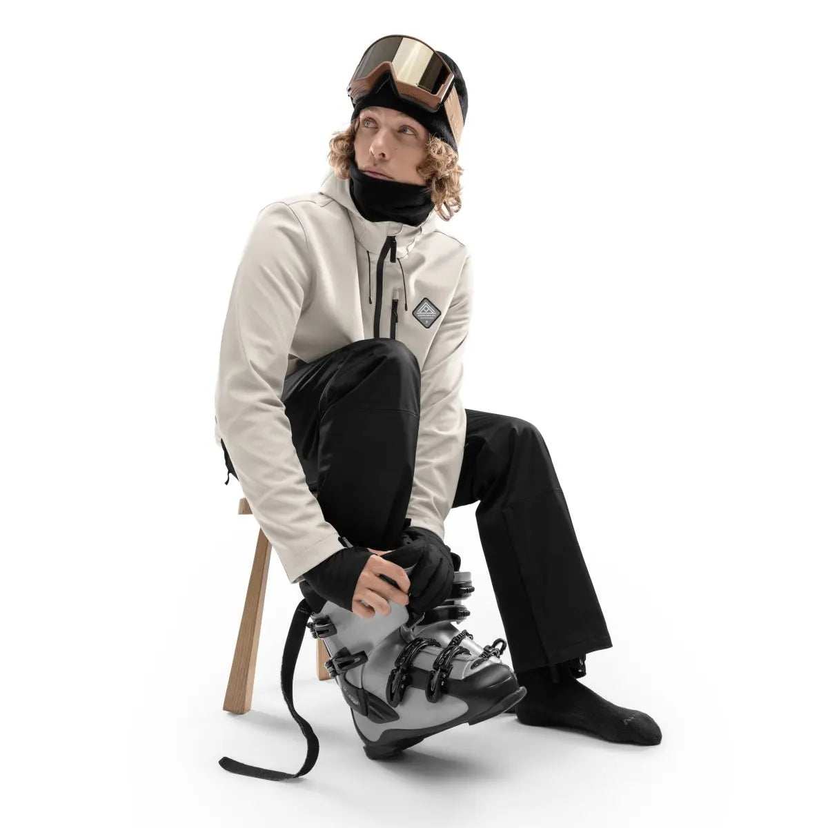 Men's Hooded Winter Jacket | Zip-Up Ski Coat