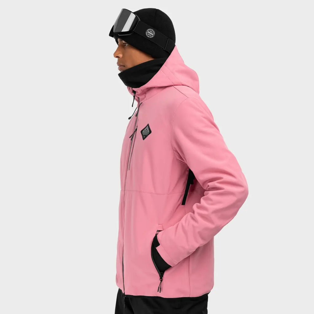 Men's Hooded Winter Jacket | Zip-Up Ski Coat
