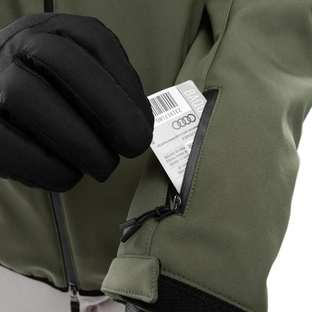 Men's Hooded Winter Jacket | Zip-Up Ski Coat