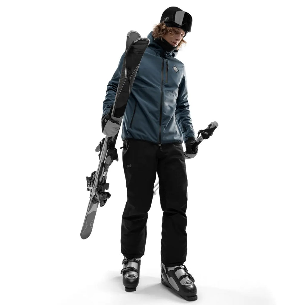Men's Hooded Winter Jacket | Zip-Up Ski Coat
