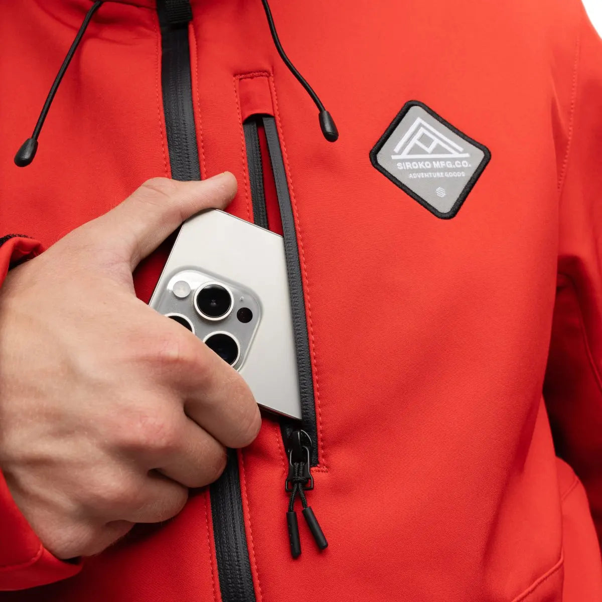 Men's Hooded Winter Jacket | Zip-Up Ski Coat