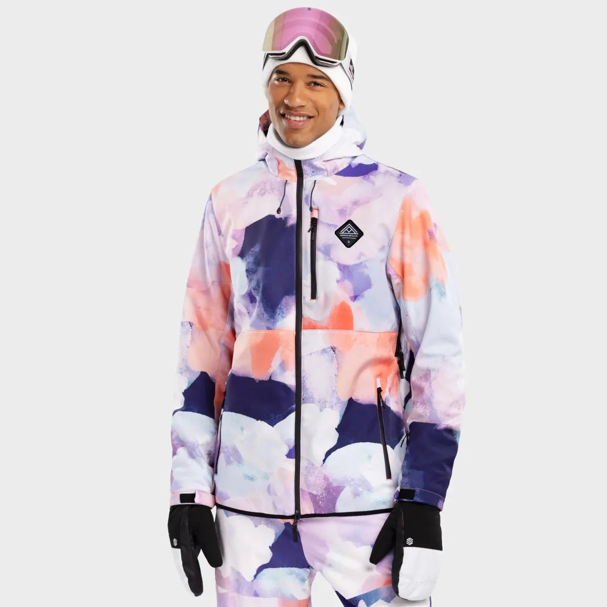 Men's Hooded Winter Jacket | Zip-Up Ski Coat
