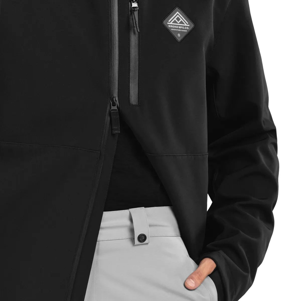Men's Hooded Winter Jacket | Zip-Up Ski Coat