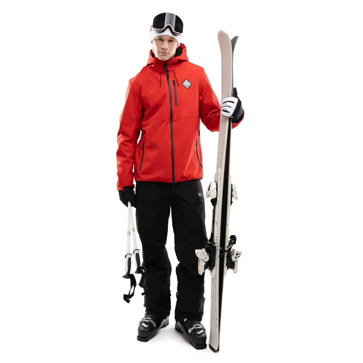 Men's Hooded Winter Jacket | Zip-Up Ski Coat