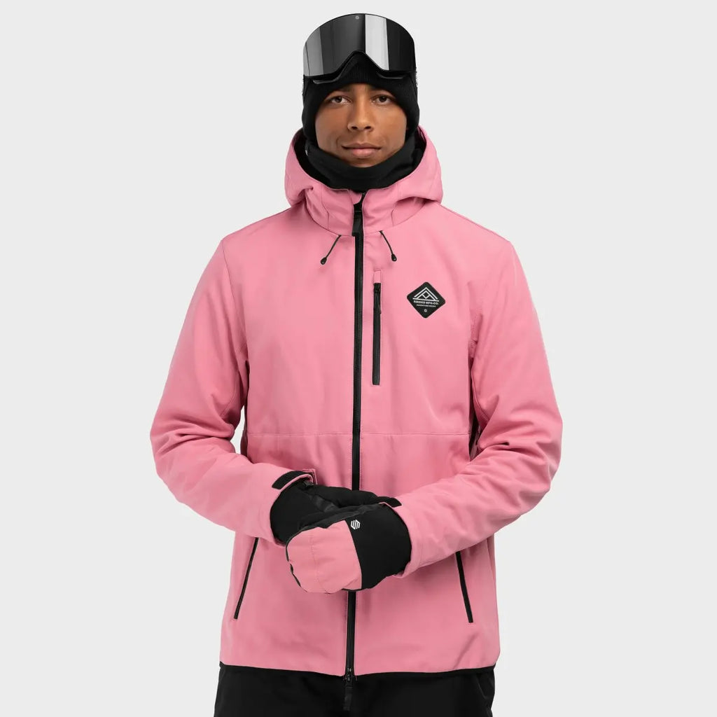 Men's Hooded Winter Jacket | Zip-Up Ski Coat