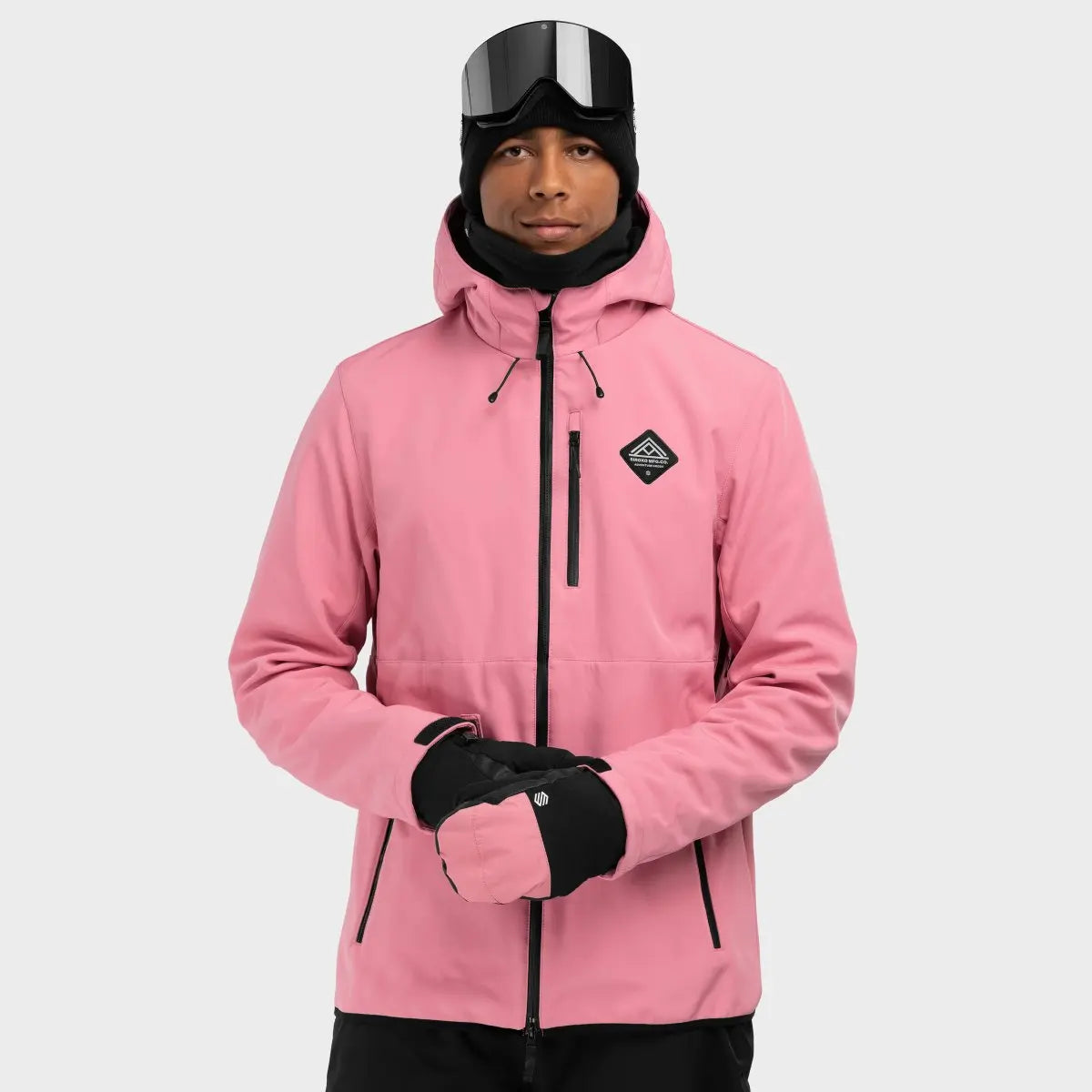 Men's Hooded Winter Jacket | Zip-Up Ski Coat
