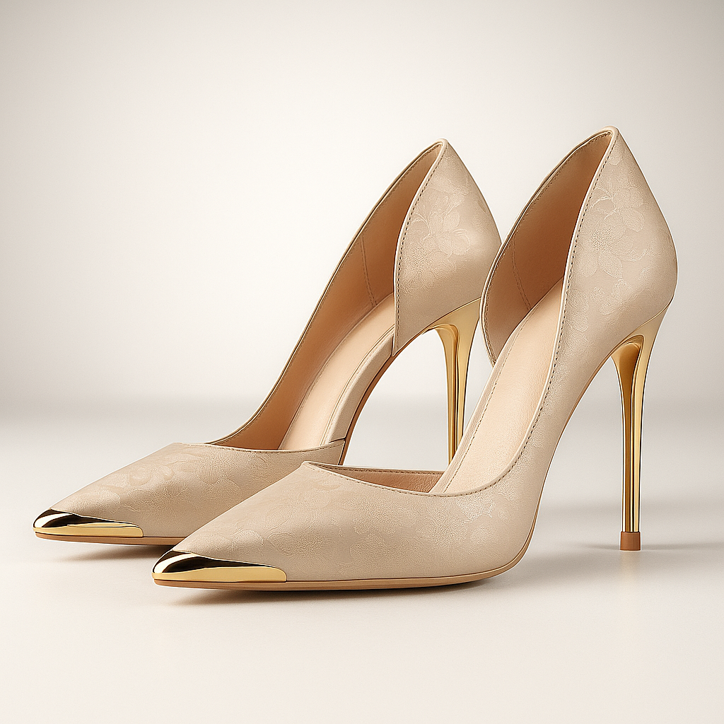 Women's Leather Stiletto High Heels for Autumn