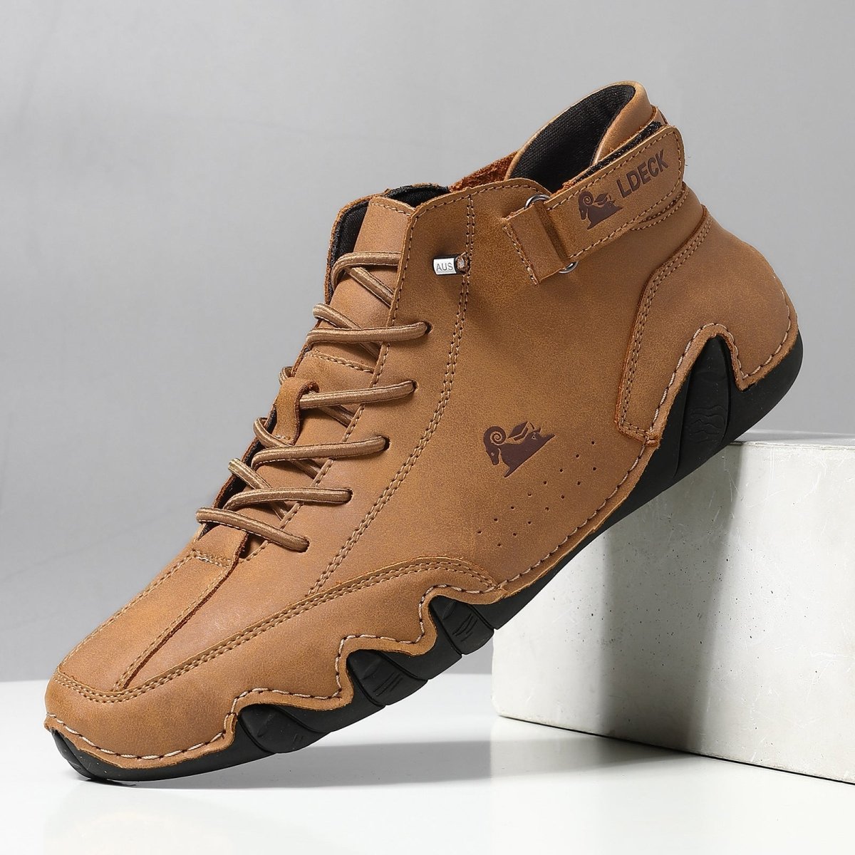 Chaussures de marche décontractées montantes et souples pour homme