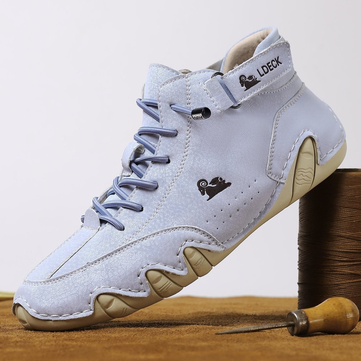 Chaussures de marche décontractées montantes et souples pour homme