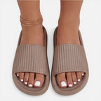 Women's Cushioned Slide Sandals | Pillow Footbed Non-Slip