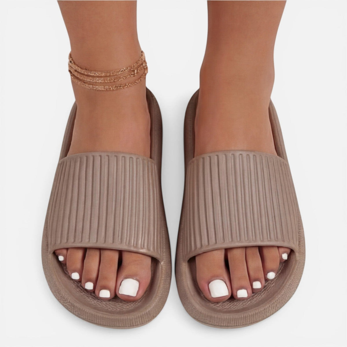 Women's Cushioned Slide Sandals | Pillow Footbed Non-Slip